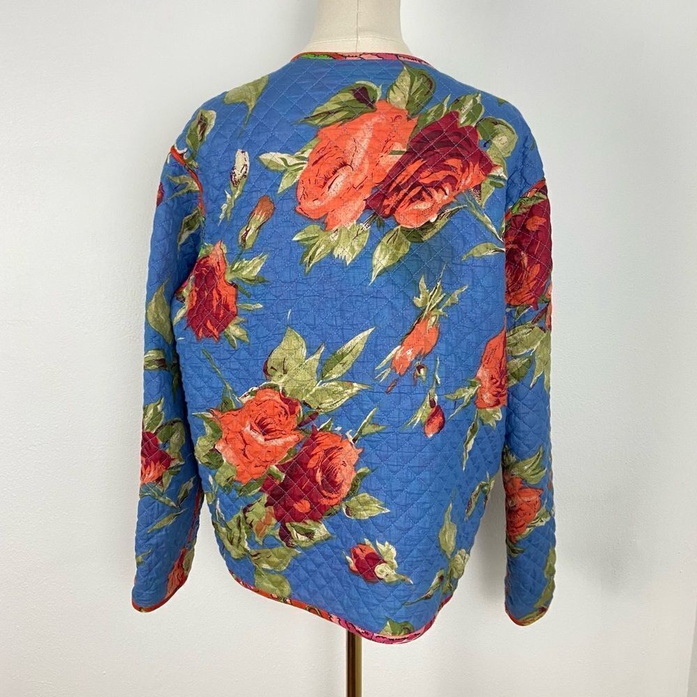 Hand Crafted Floral Multicolor Jacket - Picture 9 of 14